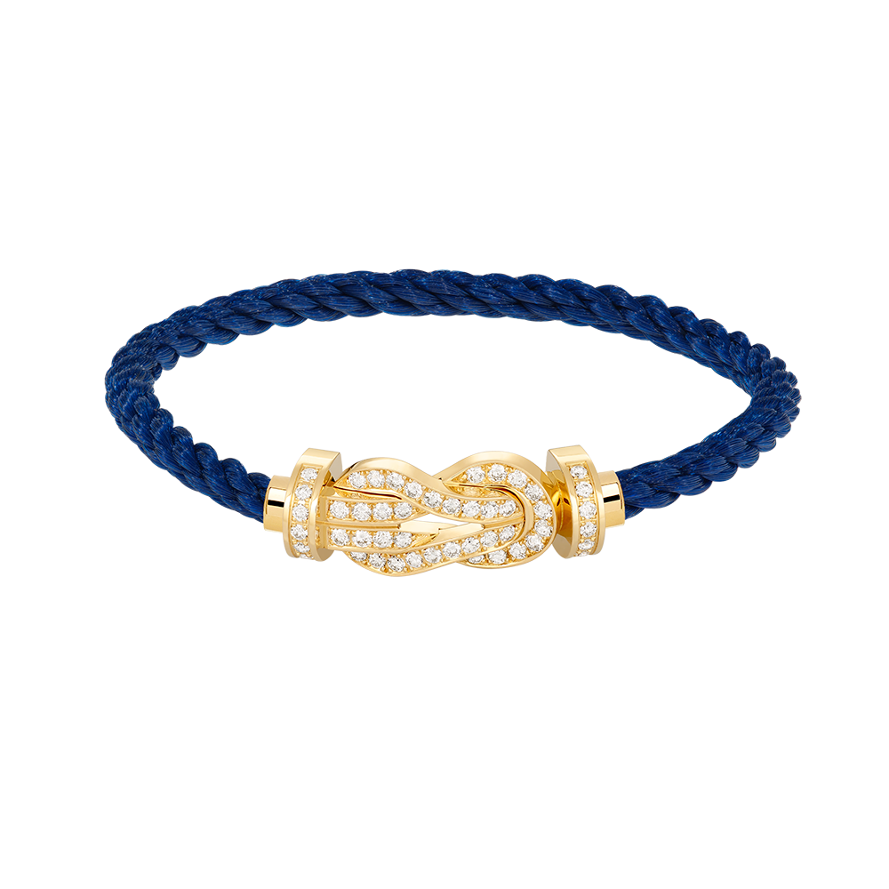 [AuraEcho Jewelry]CHANCE LARGE 8 FIGURE BUCKLE FULLDIAMOND BRACELET GOLD