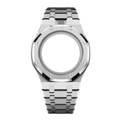 [AuraEcho]Royal Oak Pop Exclusive Steel Case & Strap Full‑wrap Embedded Watch Band (AP6013A)