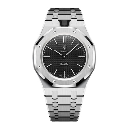 [AuraEcho]Royal Oak Pop Exclusive Steel Case & Strap Full‑wrap Embedded Watch Band (AP6013A)