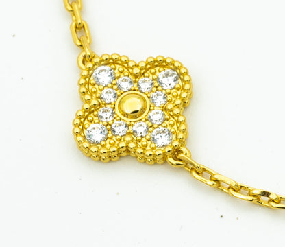 [Auraecho] CLOVER 5 MOTIF LASER BRACELET COLLECTION