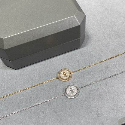 [AuraEcho]LUCKY MOVE DIAMOND PAVED BRACELET