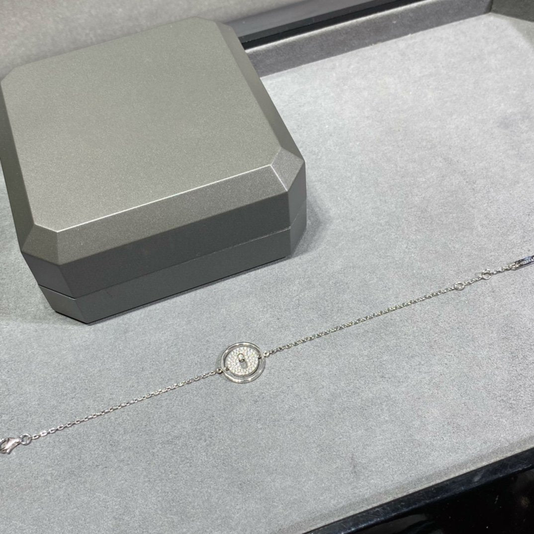 [AuraEcho]LUCKY MOVE DIAMOND PAVED BRACELET