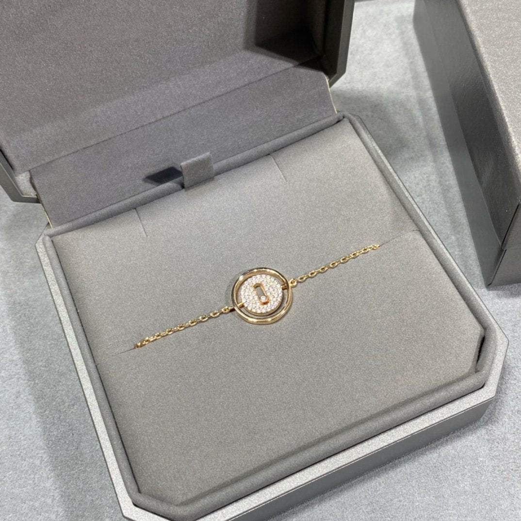 [AuraEcho]LUCKY MOVE DIAMOND PAVED BRACELET