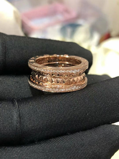 [AuraEcho Jewelry]ZERO 1 ROCK DIAMOND PINK GOLD