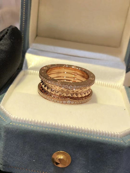 [AuraEcho Jewelry]ZERO 1 ROCK DIAMOND PINK GOLD