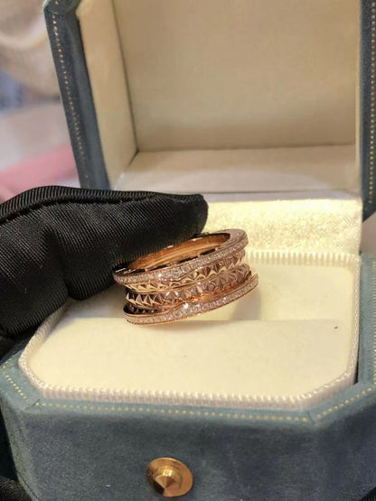 [AuraEcho Jewelry]ZERO 1 ROCK DIAMOND PINK GOLD