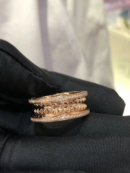 [AuraEcho Jewelry]ZERO 1 ROCK DIAMOND PINK GOLD