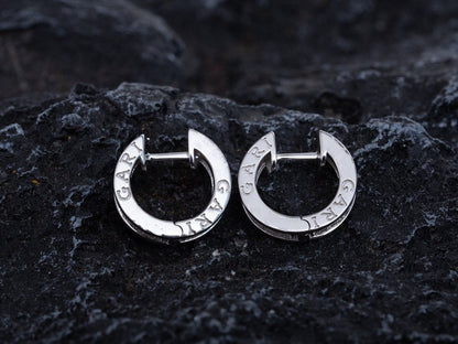 [AuraEcho Jewelry]ZERO 1 MINI SILVER DIAMOND EARRINGS