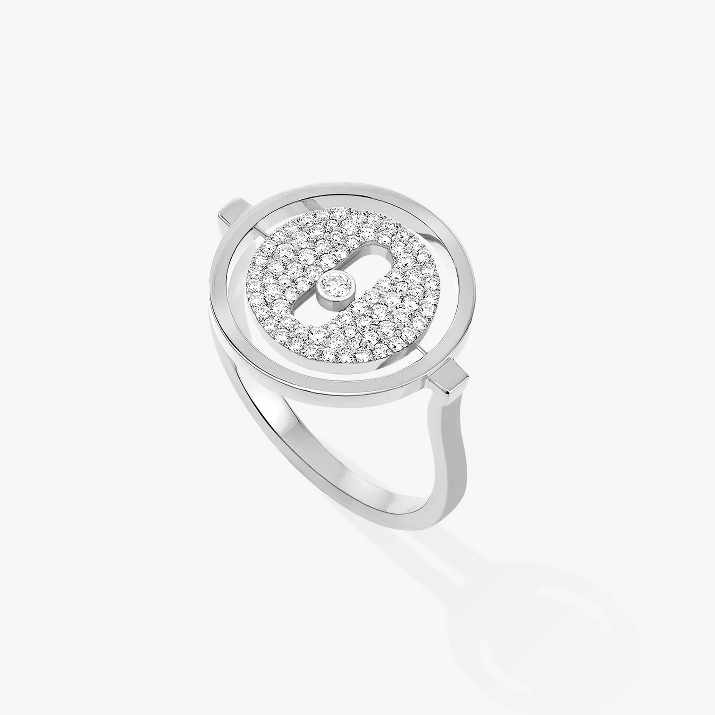 [AuraEcho]LUCKY MOVE PAVED SILVER DIAMOND RING