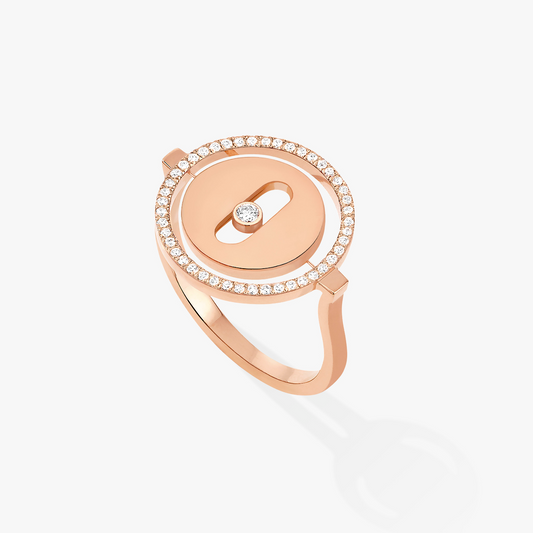 [AuraEcho]LUCKY MOVE PINK GOLD DIAMOND RING