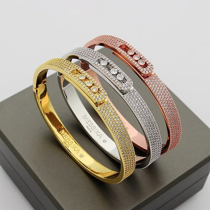 [AuraEcho]Move Noa Full Pavé Diamond Bangle Bracelet
