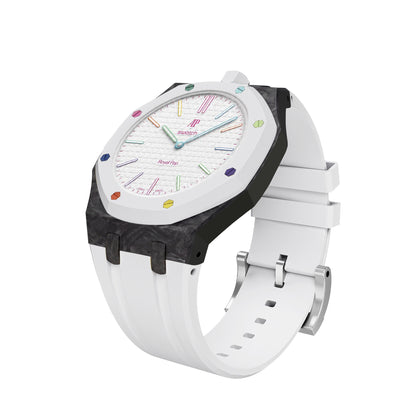 [AuraEcho]Royal Oak Pop Exclusive Carbon‑fiber Case & Silicone Strap