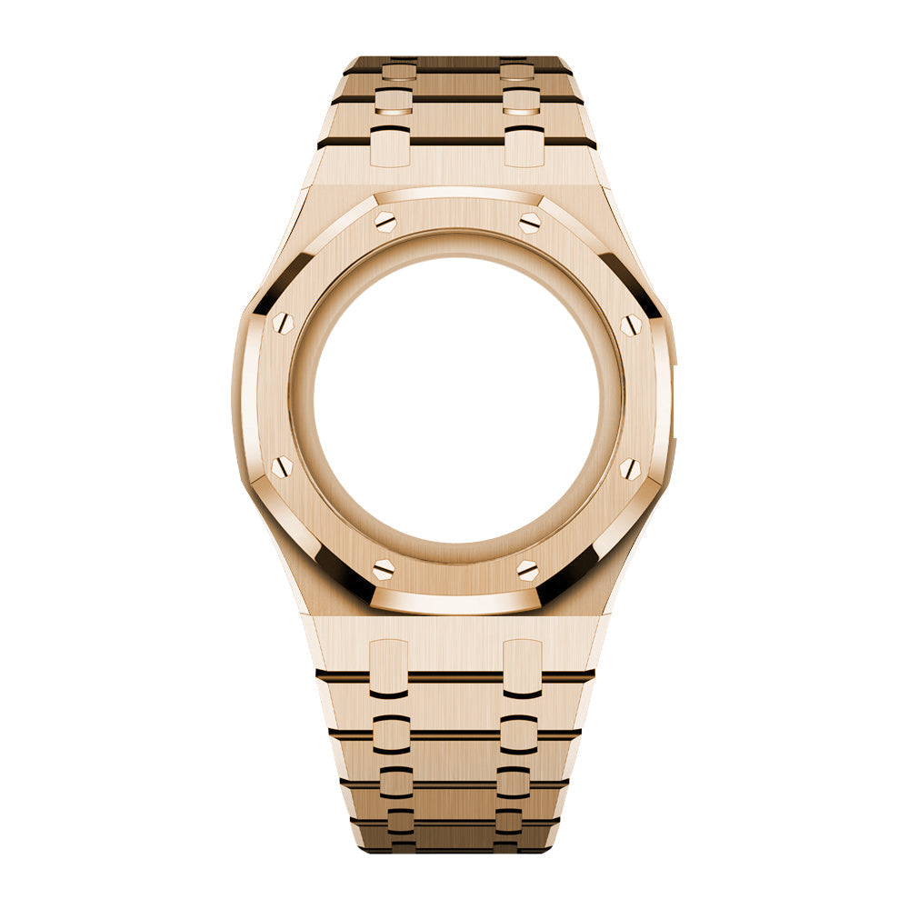 [AuraEcho]Royal Oak Pop Exclusive Steel Case & Strap Full‑wrap Embedded Watch Band (AP6013A)
