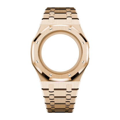 [AuraEcho]Royal Oak Pop Exclusive Steel Case & Strap Full‑wrap Embedded Watch Band (AP6013A)