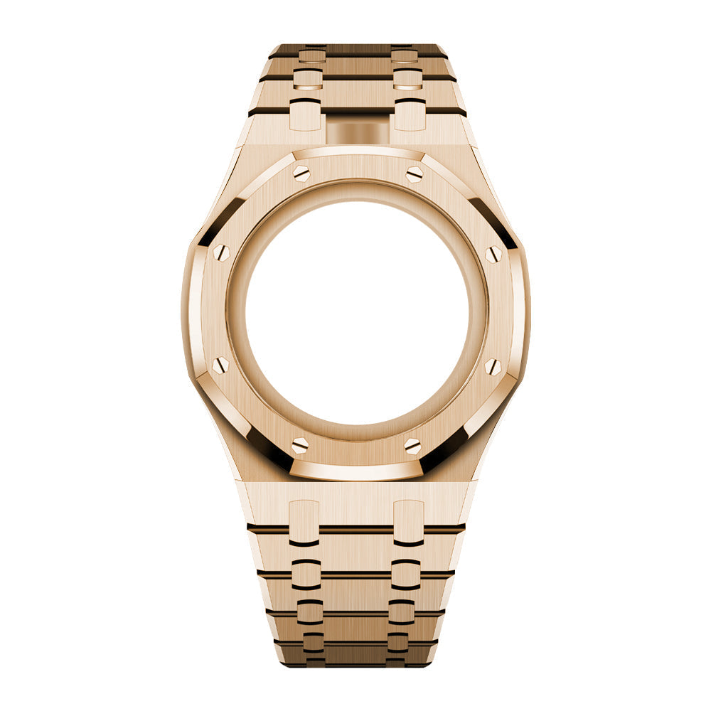 [AuraEcho]Royal Oak Pop Exclusive Steel Case & Strap Full‑wrap Embedded Watch Band (AP6013A)