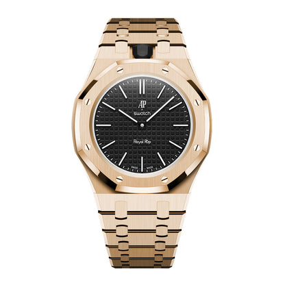 [AuraEcho]Royal Oak Pop Exclusive Steel Case & Strap Full‑wrap Embedded Watch Band (AP6013A)