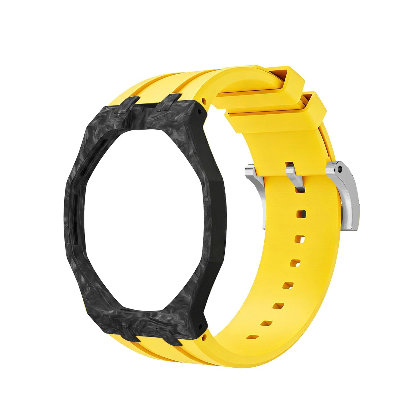 [AuraEcho]Royal Oak Pop Exclusive Carbon‑fiber Case & Silicone Strap