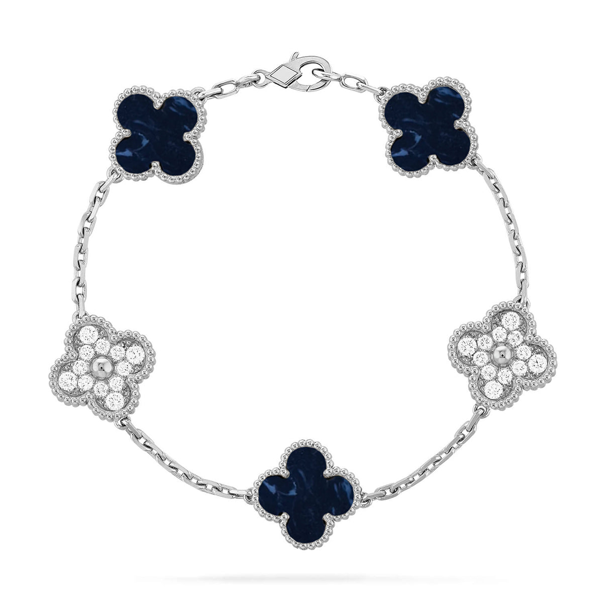 [Auraecho]CLOVER 5 MOTIF PIETERSITE BRACELET COLLECTION