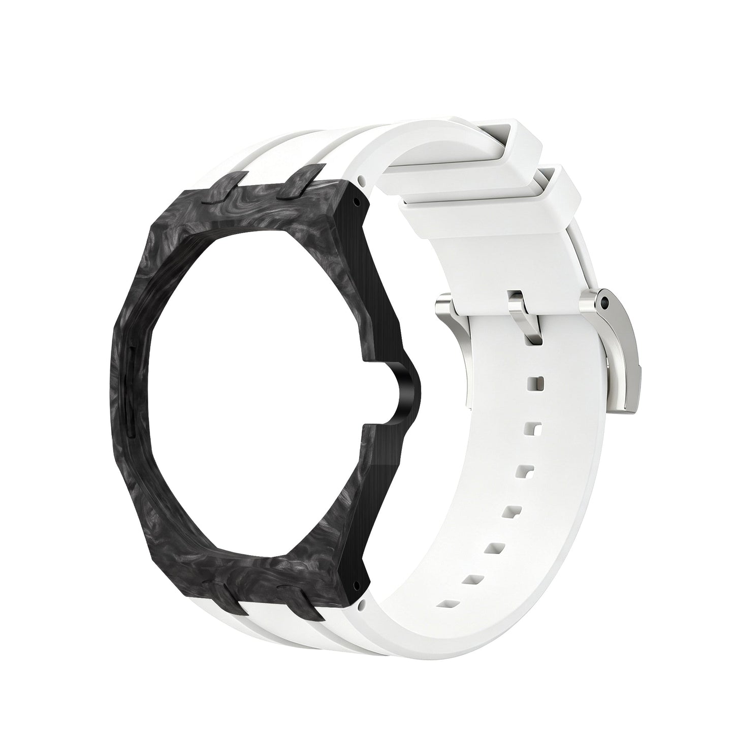[AuraEcho]Royal Oak Pop Exclusive Carbon‑fiber Case & Silicone Strap
