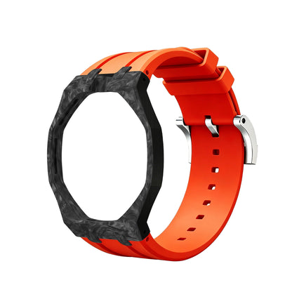 [AuraEcho]Royal Oak Pop Exclusive Carbon‑fiber Case & Silicone Strap