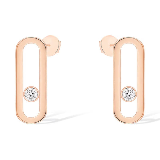 [AuraEcho]MOVE UNO SMALL 1 DIAMOND EARRINGS