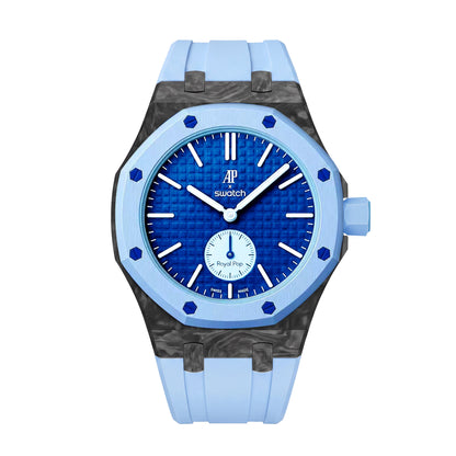 [AuraEcho]Royal Oak Pop Exclusive Carbon‑fiber Case & Silicone Strap