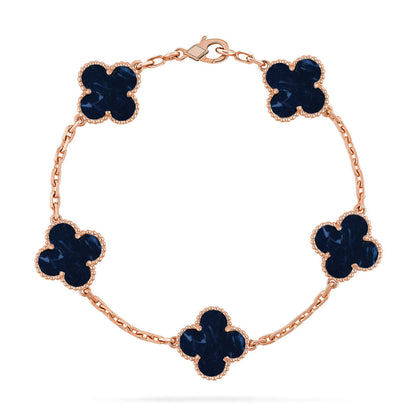 [Auraecho]CLOVER 5 MOTIF PIETERSITE BRACELET COLLECTION