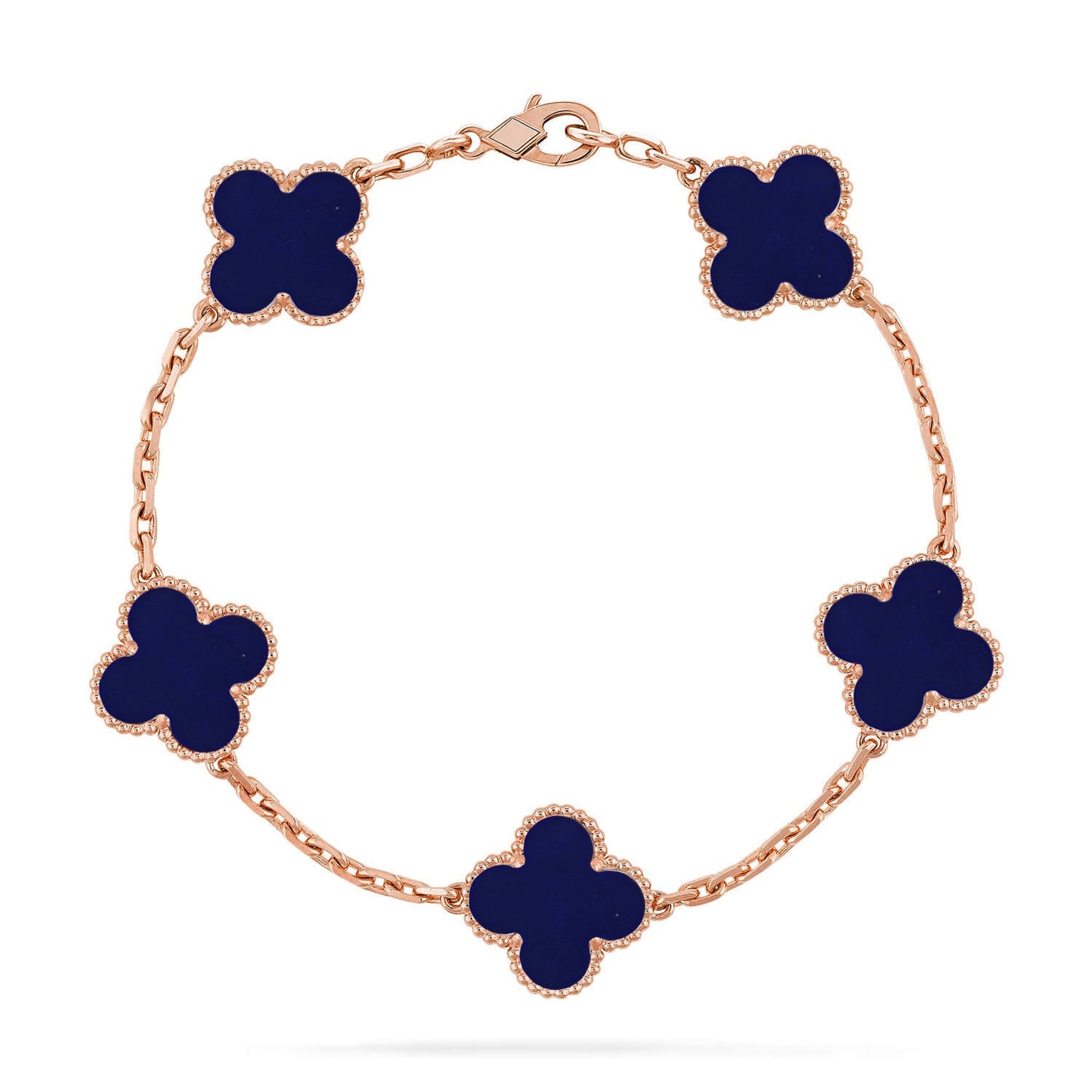[Auraecho]CLOVER 5 MOTIF LAPIS LAZULI BRACELET COLLECTION