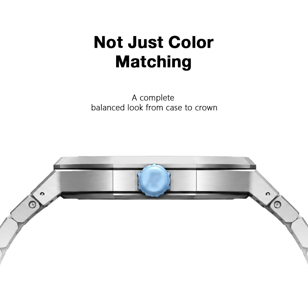[AuraEcho]Royal Oak Pop Exclusive Steel Case & Strap Full‑wrap Embedded Watch Band (AP6013A)