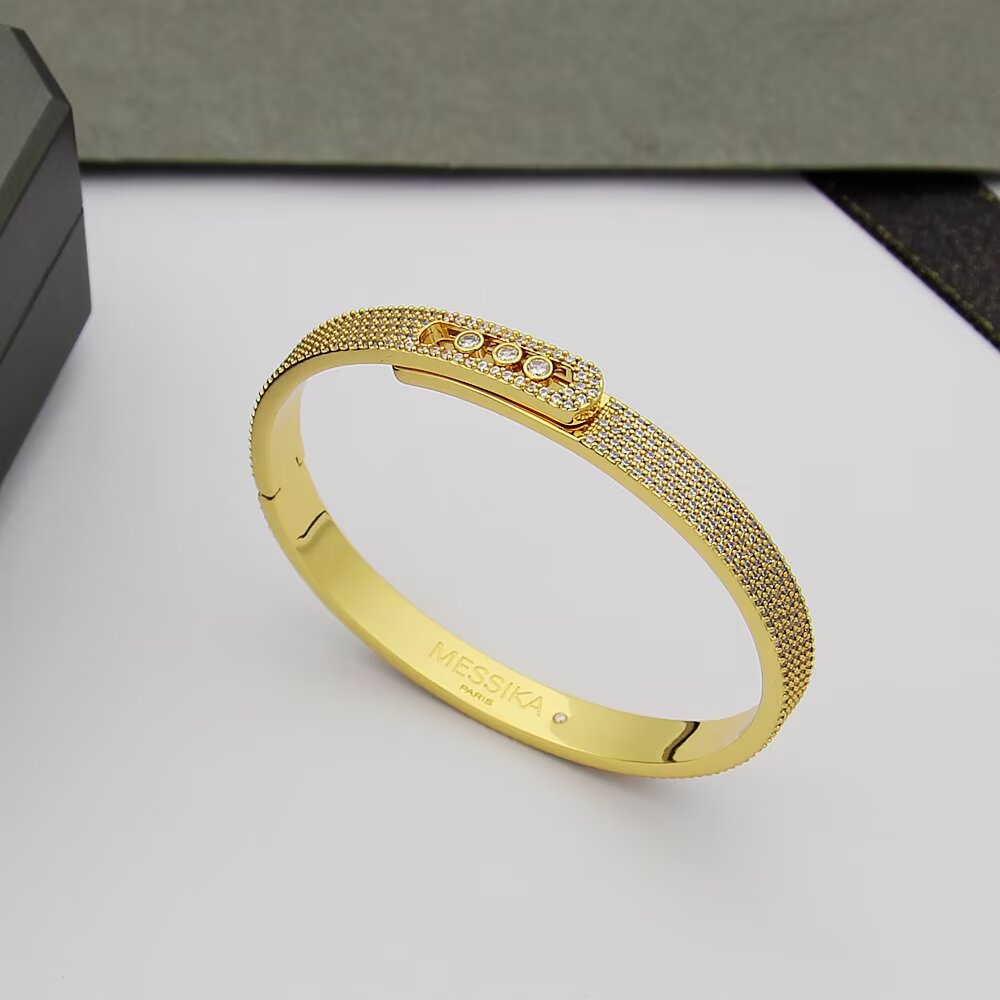 [AuraEcho]Move Noa Full Pavé Diamond Bangle Bracelet