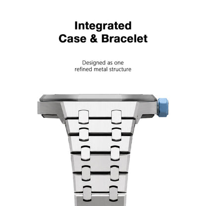 [AuraEcho]Royal Oak Pop Exclusive Steel Case & Strap Full‑wrap Embedded Watch Band (AP6013A)