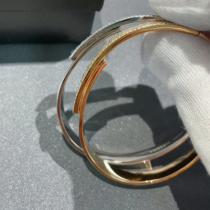 [AuraEcho]Move Noa Rose Gold Pavé Diamond Bangle Bracelet