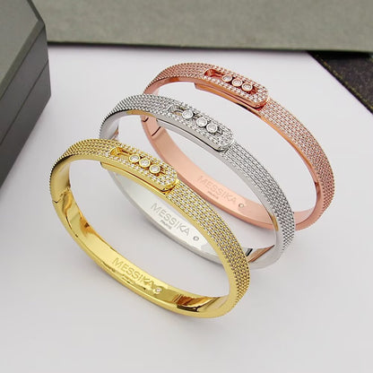 [AuraEcho]Move Noa Full Pavé Diamond Bangle Bracelet
