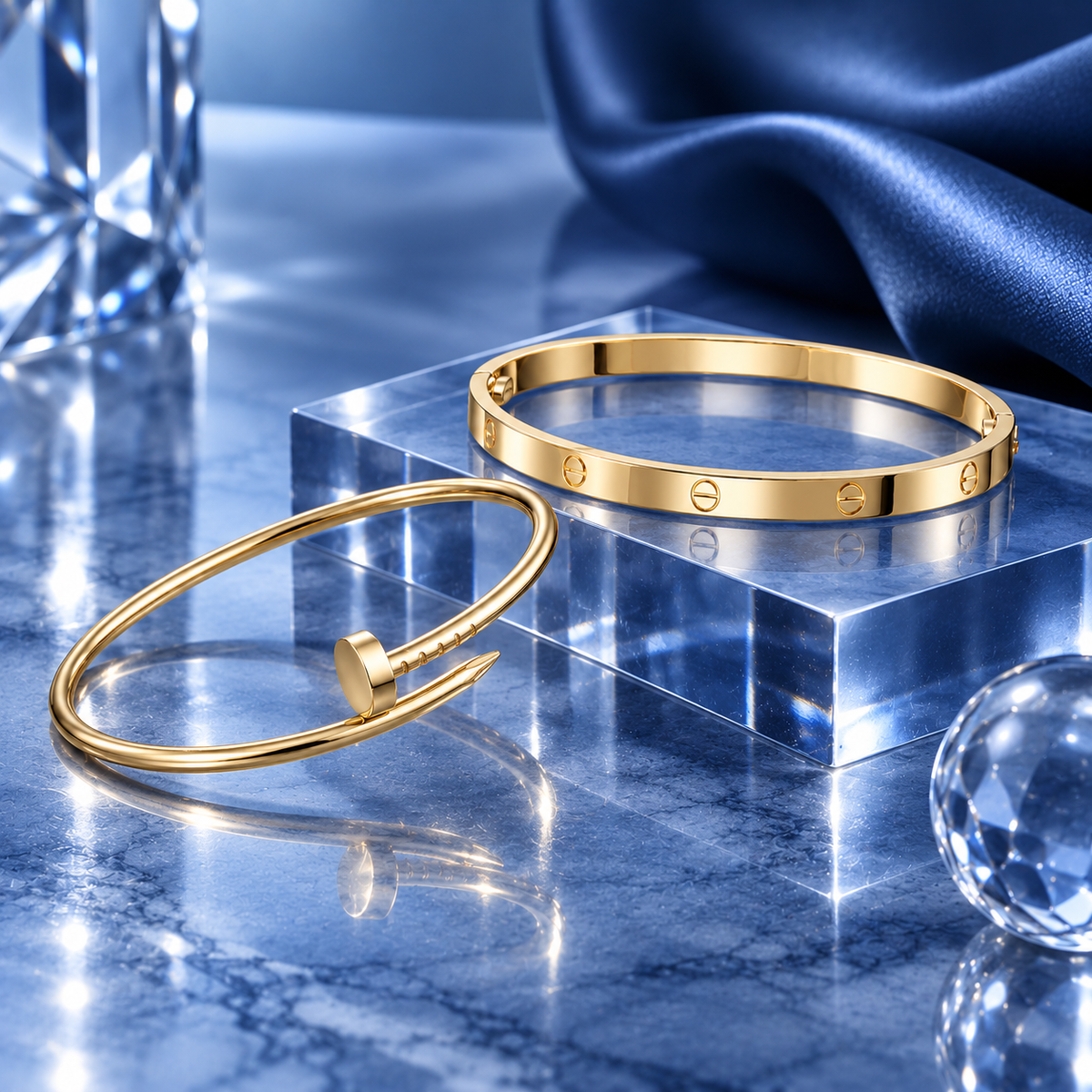 [AuraEcho] LOVE & JUSTE Classic Bracelet Stack Set