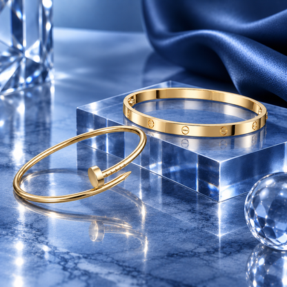 [AuraEcho] LOVE & JUSTE Classic Bracelet Stack Set