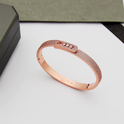 [AuraEcho]Move Noa Full Pavé Diamond Bangle Bracelet