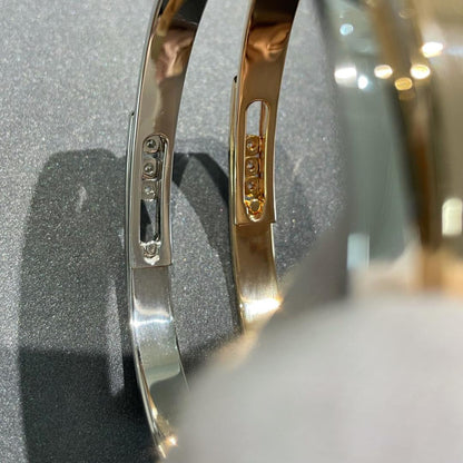 [AuraEcho]Move Noa Rose Gold Pavé Diamond Bangle Bracelet