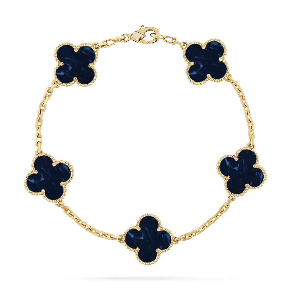 [Auraecho]CLOVER 5 MOTIF PIETERSITE BRACELET COLLECTION
