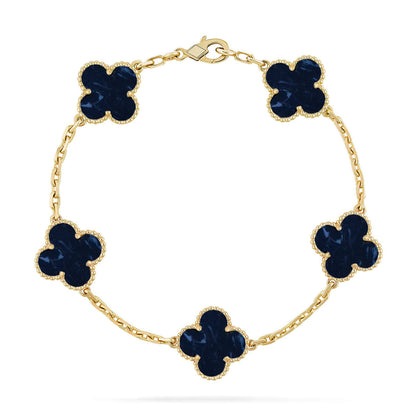 [Auraecho]CLOVER 5 MOTIF PIETERSITE BRACELET COLLECTION