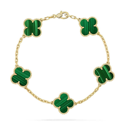 [AuraEcho]Clover 5 Motifs  Duo Bracelet Stack Set
