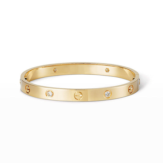 [AuraEcho Jewelry]LOVE BRACELET 6.1MM 4 DIAMONDS