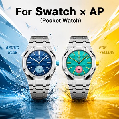 [AuraEcho]Royal Oak Pop Exclusive Steel Case & Strap Full‑wrap Embedded Watch Band (AP6013A)