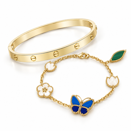 [AuraEcho]Lucky Spring & Love Bracelet Stack Set