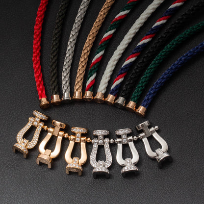 [AuraEcho]Love & Force Large Horseshoe Trio Bracelet Stack Set