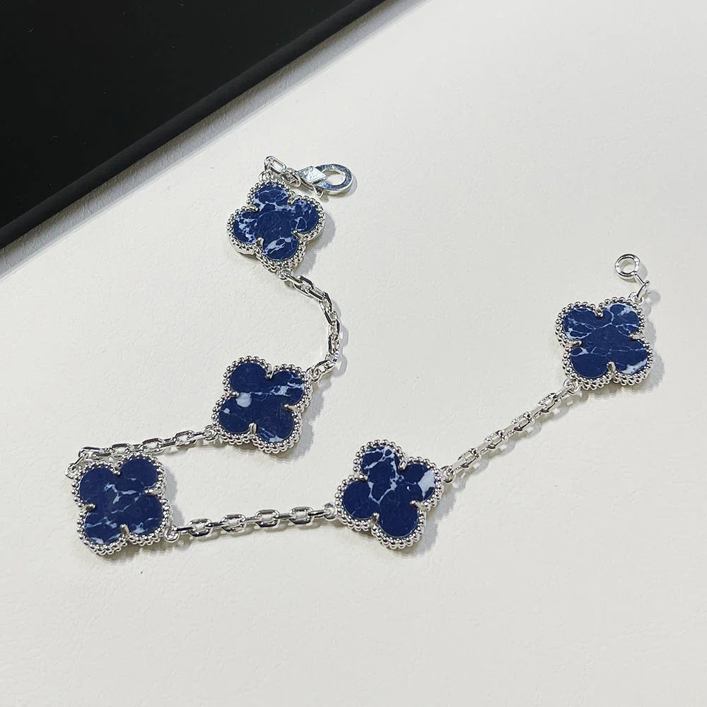 [Auraecho]CLOVER 5 MOTIF PIETERSITE BRACELET COLLECTION