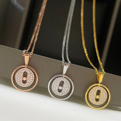 [AuraEcho]LUCKY MOVER PM PAVED NECKLACE
