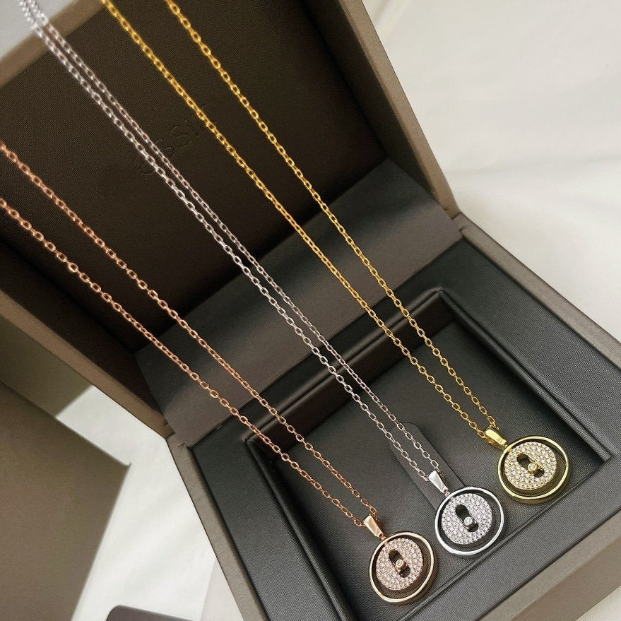 [AuraEcho]LUCKY MOVER PM PAVED NECKLACE