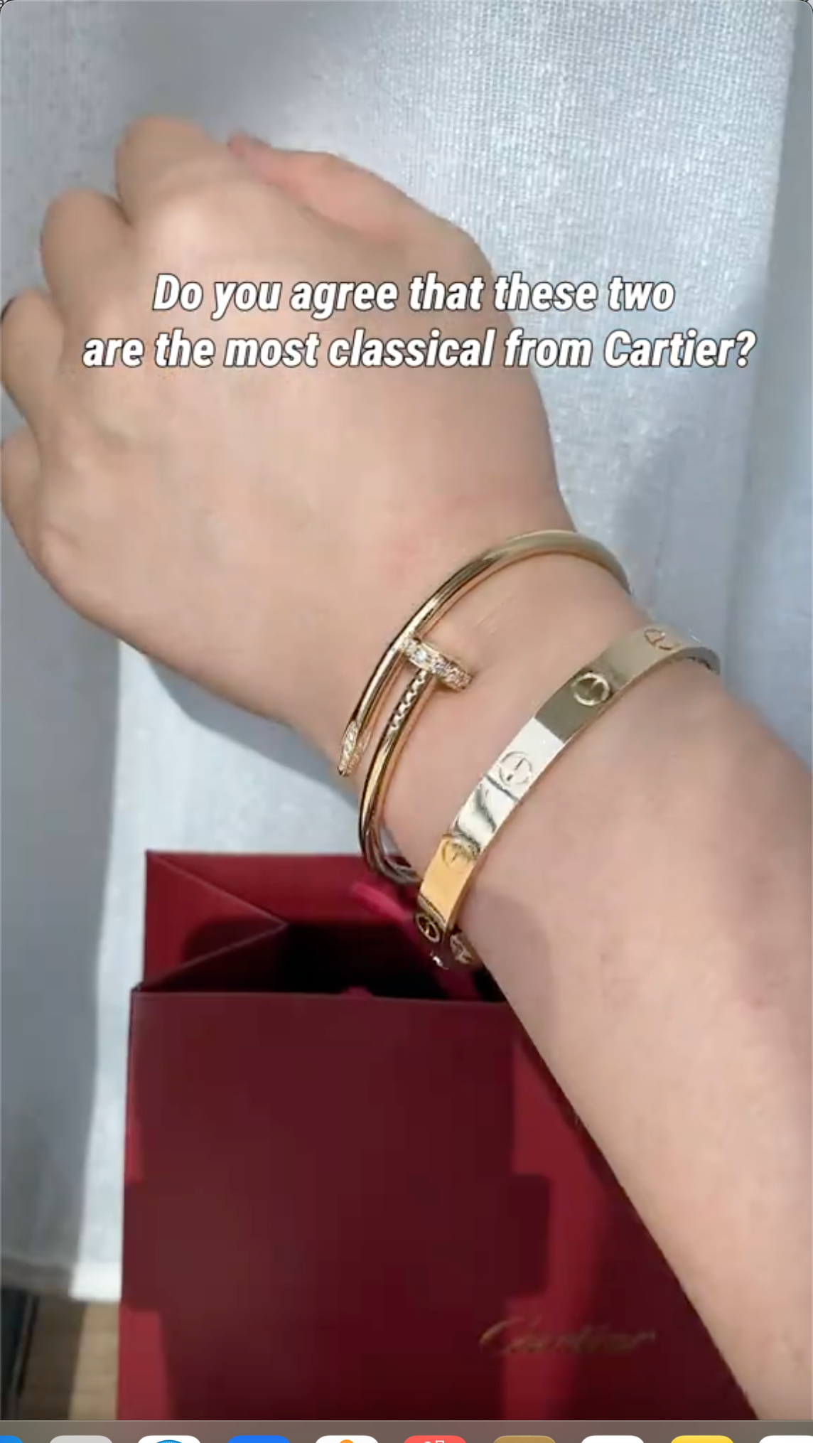 [AuraEcho] LOVE Classic & JUSTE Diamond Bracelet Stack Set
