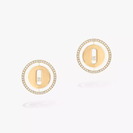 [AuraEcho]Lucky Move Diamond Earrings