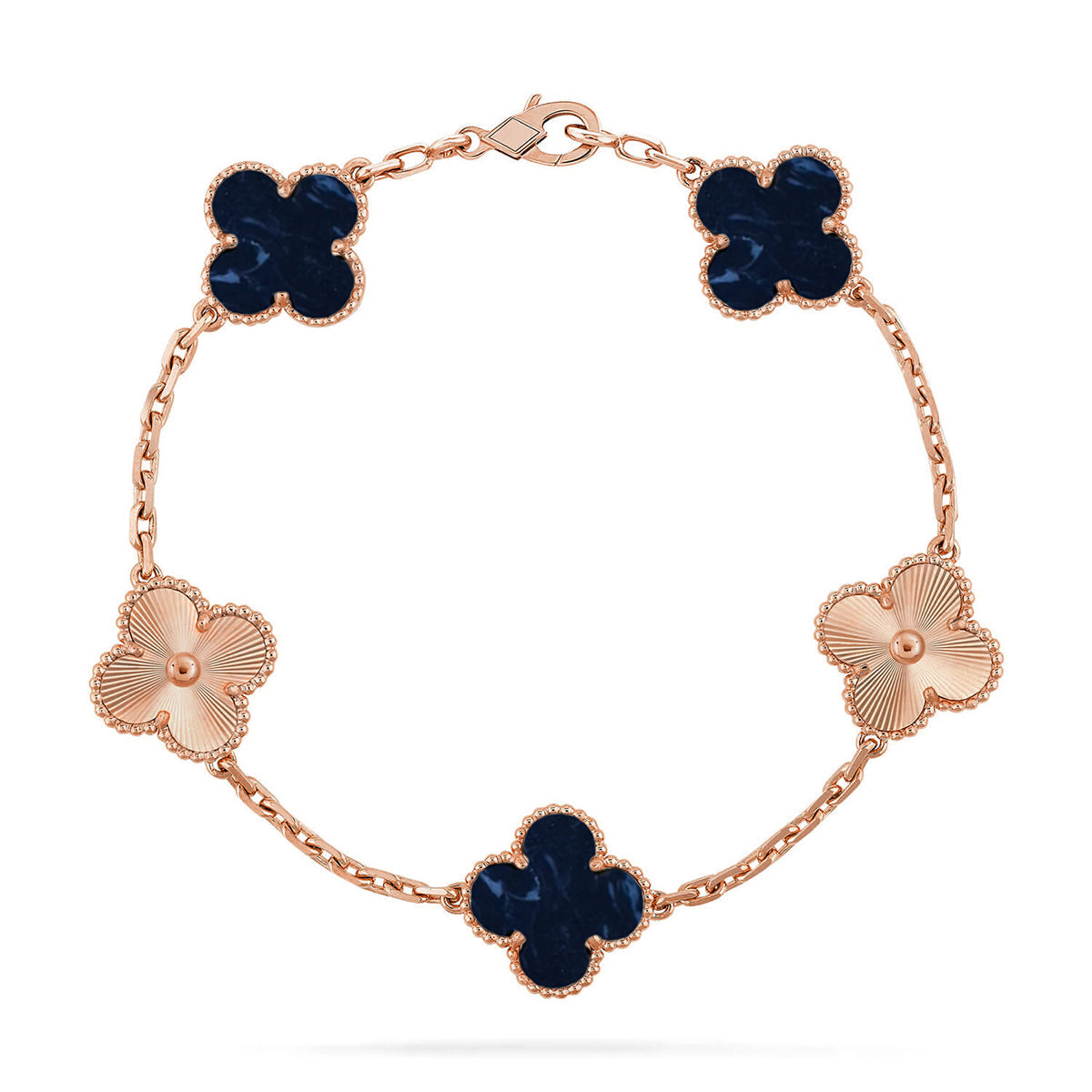 [Auraecho]CLOVER 5 MOTIF PIETERSITE BRACELET COLLECTION
